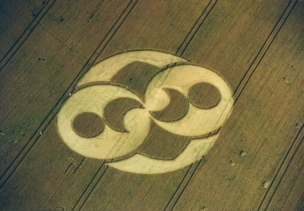 El círculo de la cosecha de Liddington, Inglaterra.
