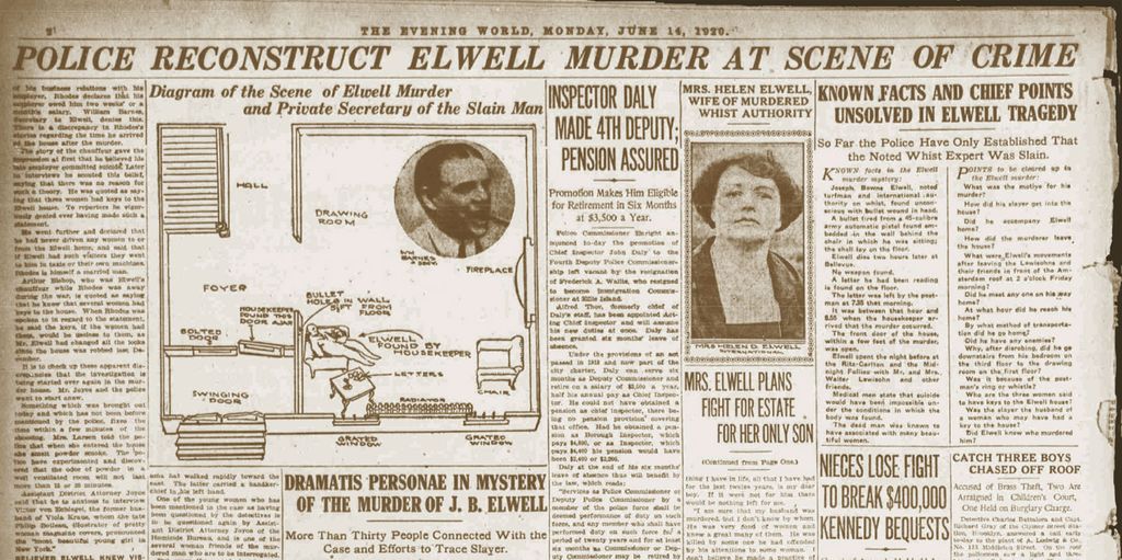 La noticia de la misteriosa muerte de Elwell
